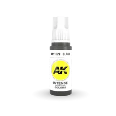 Akrylmaling.Svart. 17ml Akrylmaling for airbrush og pensel