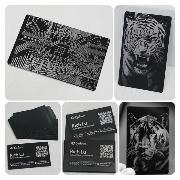 25 stk visittkort i aluminium Beregenet for bruk i Algo laser 