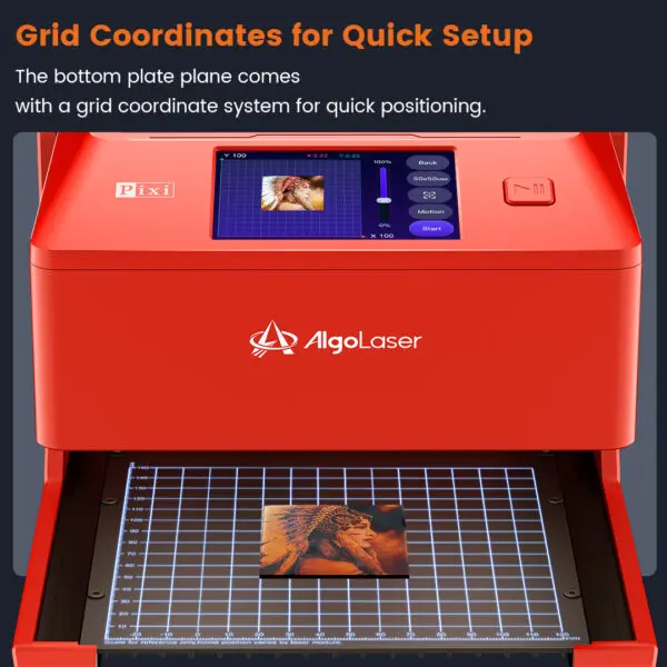 Pixi smart laser Rød Smart laser for gravering og kutting 