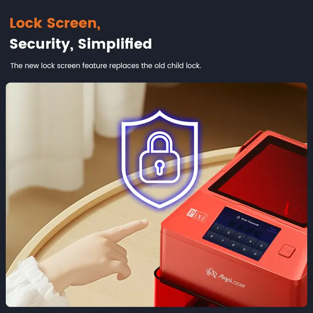 Pixi smart laser Rød Smart laser for gravering og kutting 