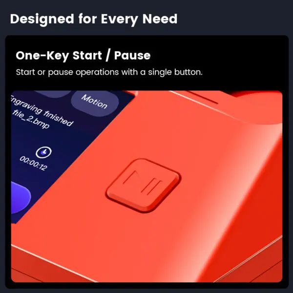 Pixi smart laser Rød Smart laser for gravering og kutting 