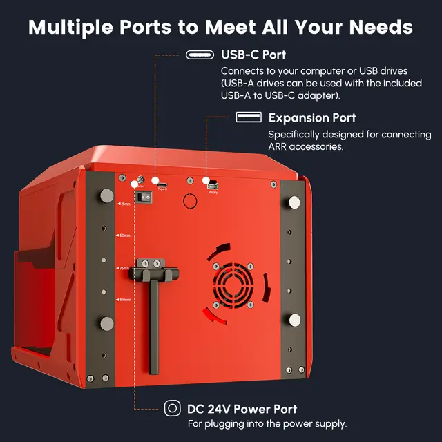 Pixi smart laser Rød Smart laser for gravering og kutting 