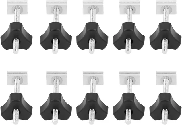 T-spor festeskrue 10 stk komplett sett 