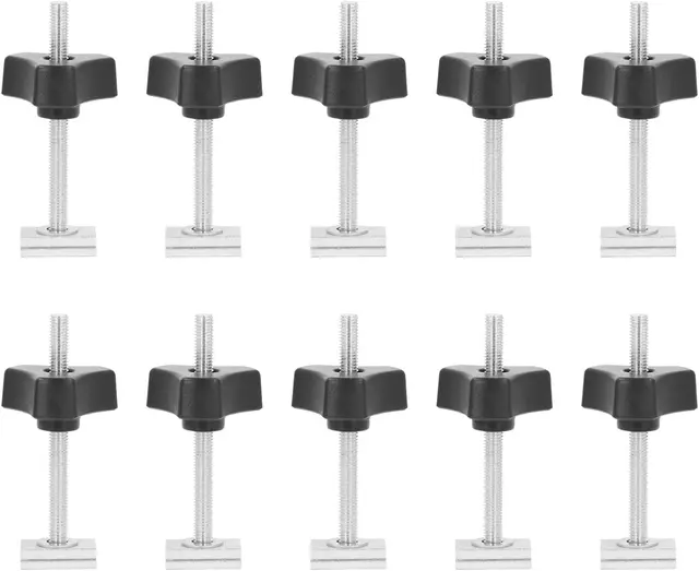 T-spor festeskrue 10 stk komplett sett 