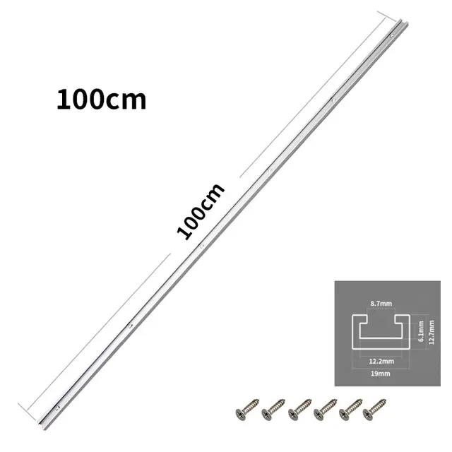 T-sporlist for skrutvinge 1000 mm 