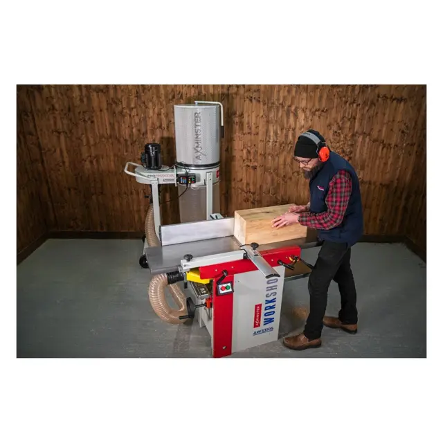 Plan/tykkelseshøvel AW3310S Spiral 230 V Axminster Workshop 
