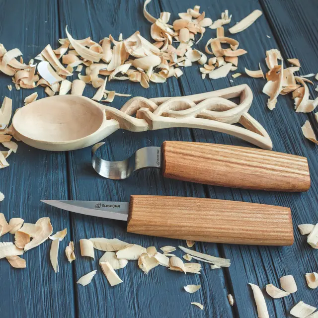 Oppstartssett til Spikking. Skje. Beavercraft DIY 4 