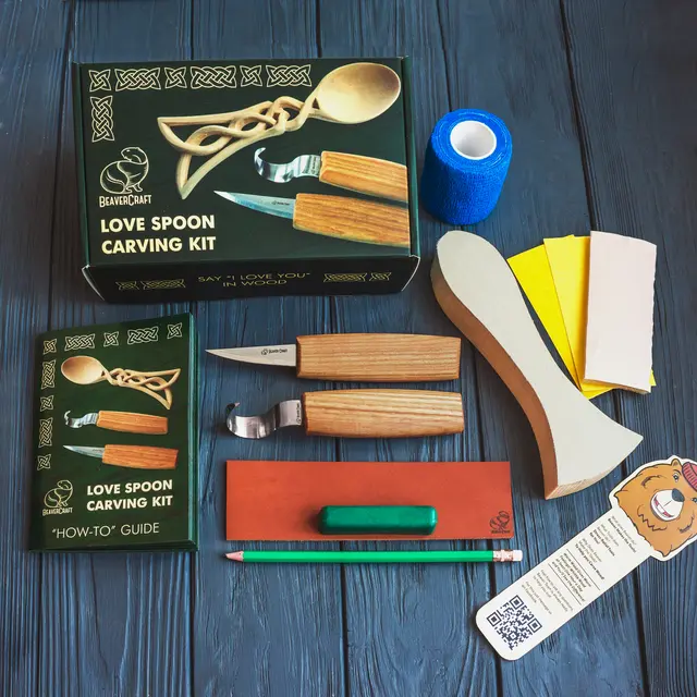 Oppstartssett til Spikking. Skje. Beavercraft DIY 4 