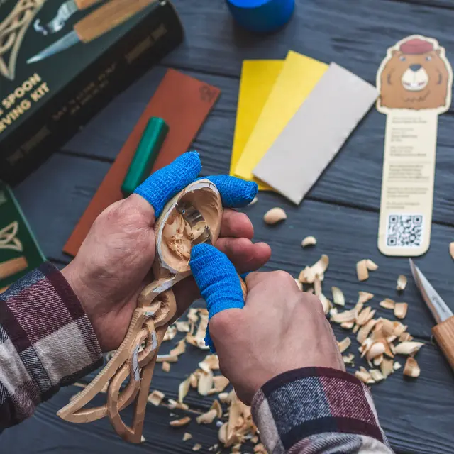 Oppstartssett til Spikking. Skje. Beavercraft DIY 4 