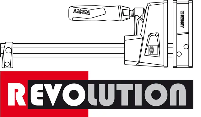 K-body Revo tvinge 600 mm - KRE60-2K Limtvinger - Bessey 