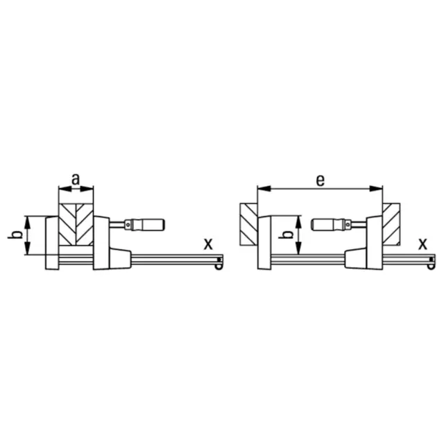 Parallelltvinge 300x80mm - UK30 - Bessey Bessey 