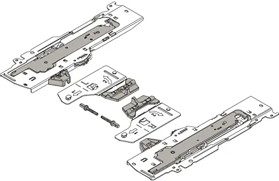 T60B3030 TIP ON Sett S0 For Blum Tandembox, 270-349mm Skinne 