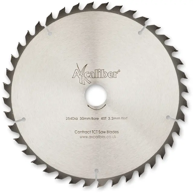 Sagblad. 254mm. 40 Tenner Axcaliber Contract serie 