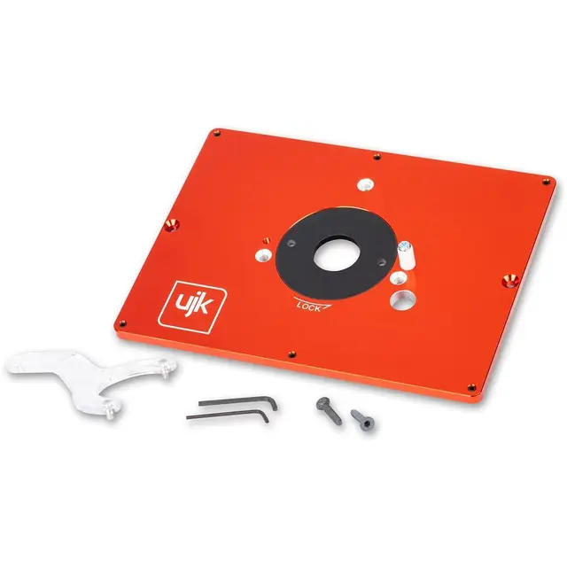 UJK Plate til fresebord. Til Trend T14 Passer i UJK Bord. Laget i aluminium 