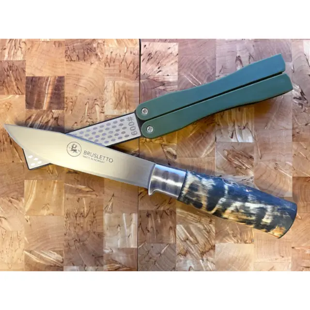 Foldbart Slipestål med Diamantstein Brusletto 