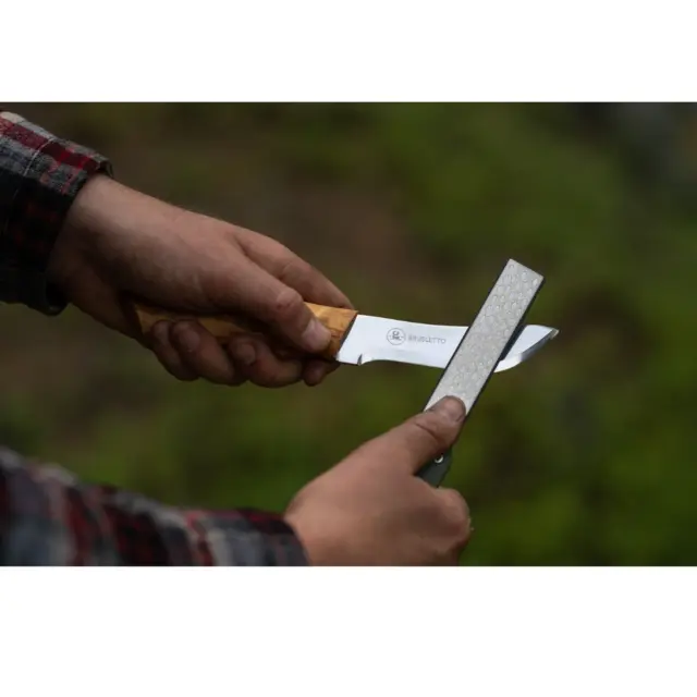 Foldbart Slipestål med Diamantstein Brusletto 