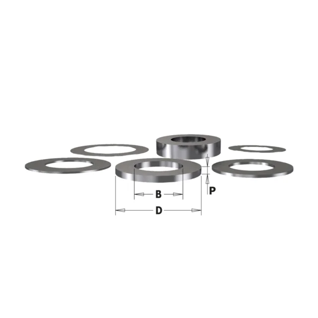 Avstandsstykke Ø14,7 × 4 mm Hull Ø8 mm 