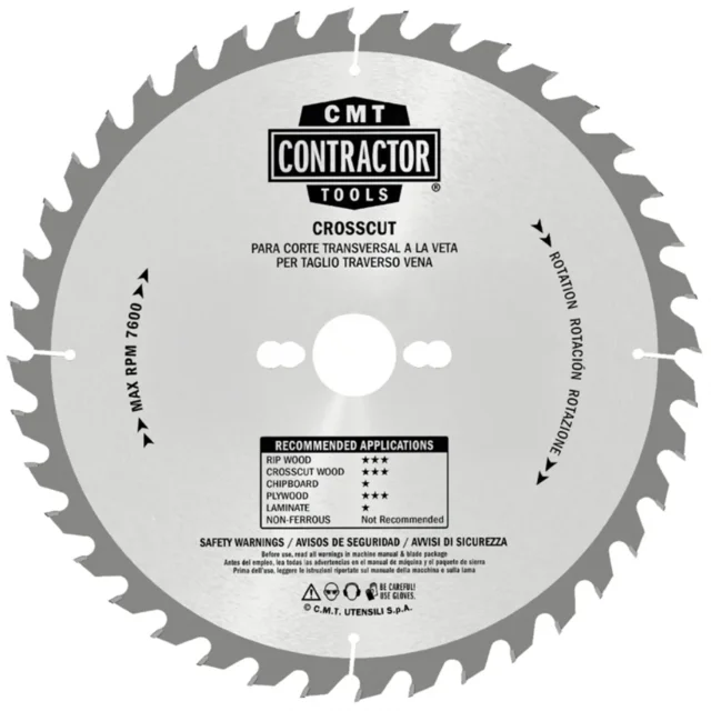Sagblad Ø160×2,2×20 mm Z40 – 10-pk CMT K Contractor for tre 