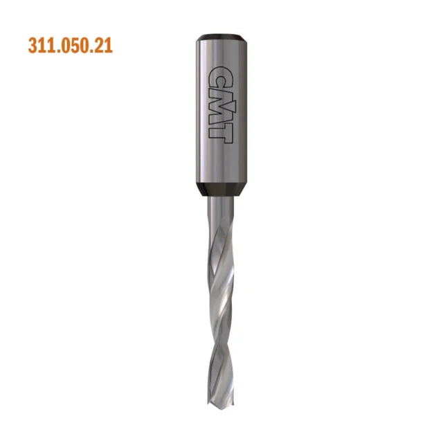 Dybelbor HM Ø10 x 35 mm – 2 skjær CMT – 10 mm tange, totallengde 70 mm 