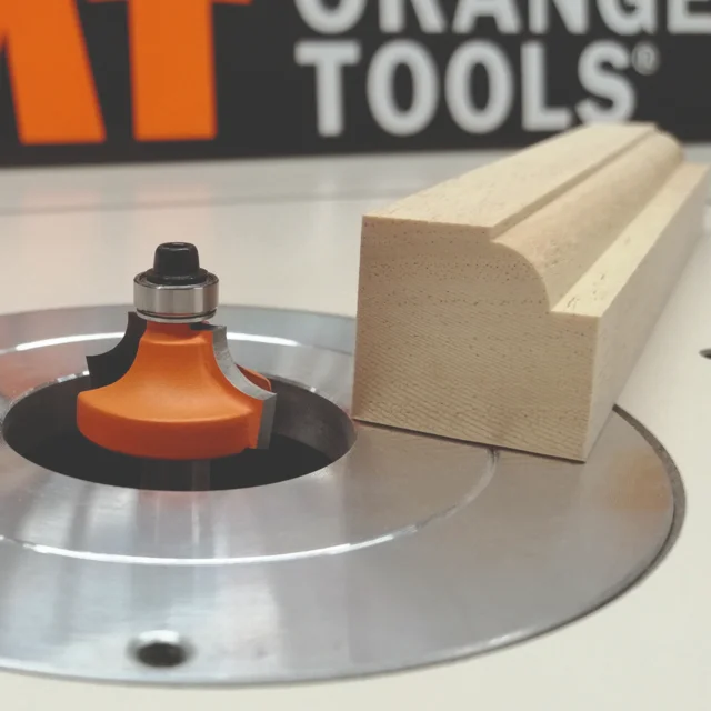 Perlestaff-fres R9,5 Ø31,75 mm 8 mm tange – med styrelager 