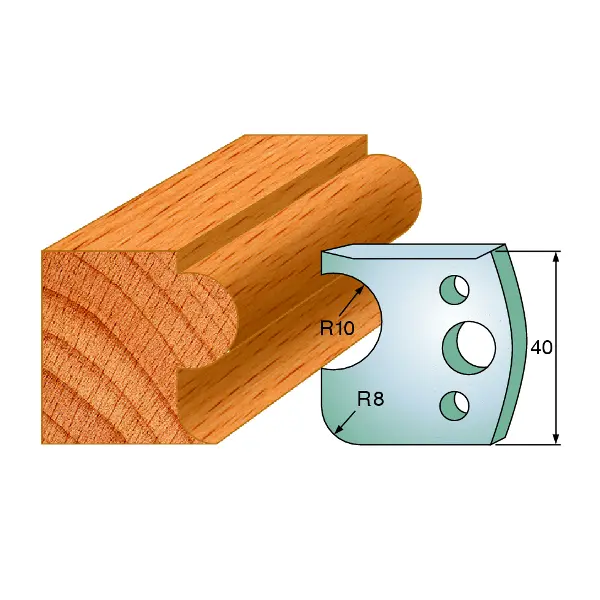 Standard Profilskjær Nr.004 2Stk. Kniver 40x4 mm SP 