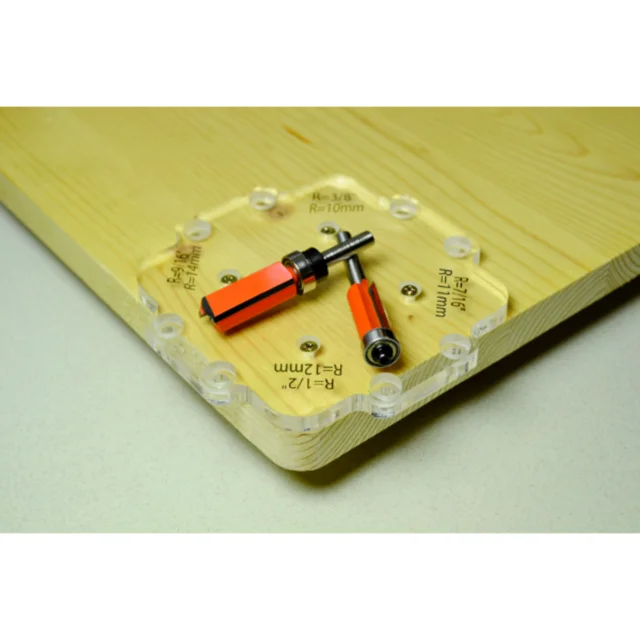 Radiusmalsett for overfres – 12 radier 3 maler – radius 3–25 mm 