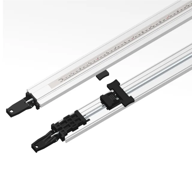 Styreskinne med tvinge 1270 mm CMT – aluminium med T-spor 