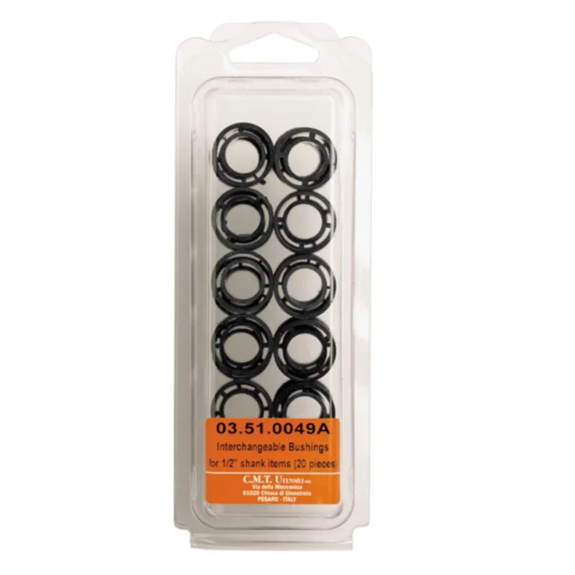 Utskiftbare foringer Ø12,7 mm 20 stk CMT – til bitsholder 03.51 