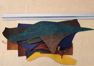 Uregano lær - Crazy horse MIX 1,8 mm Oil-Chromgarvet - ca.1.5 kg