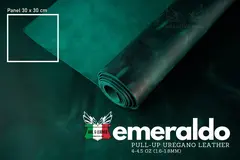 Uregano lær- Crazy horse Emeraldo1,8mm Oil-Chromgarvet 30x30 cm