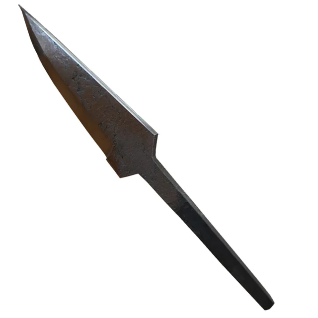 Knivblad råsmidd, med rett rygg 85-89 mm Smidd av Dalen's knivbu 