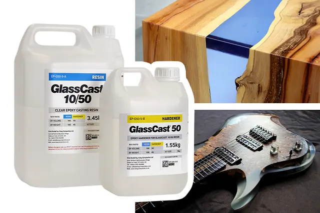 Epoxy - Glassklar 50. 5kg GlassCast 