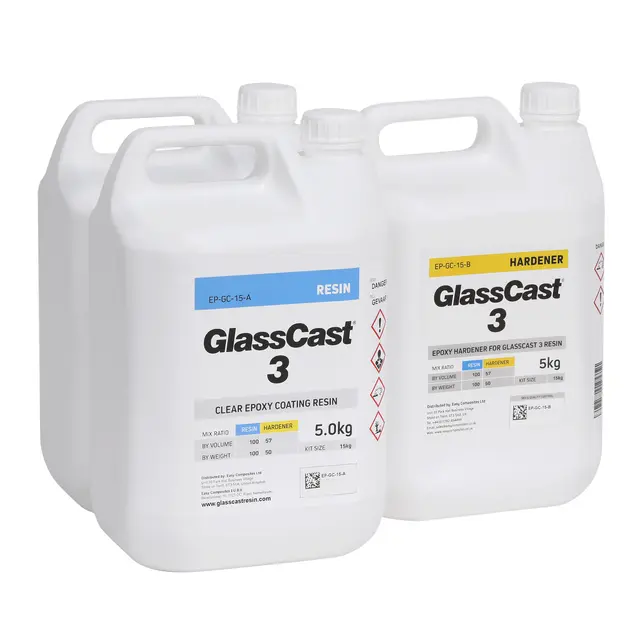 Epoxy - Glassklar3. 15kg 15Kg Glasscast 3 