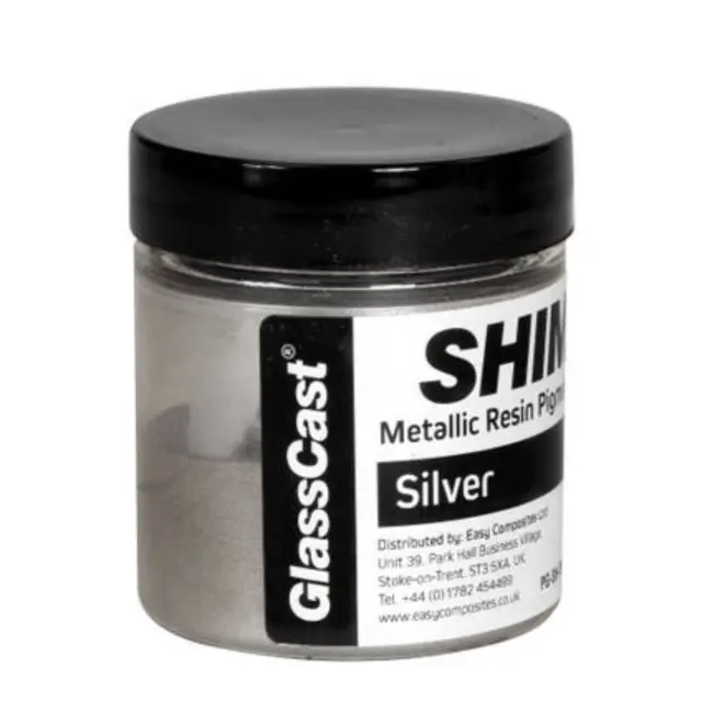Shimr Metallisk Glimmerpulver 20g. Silver 