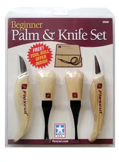 Flexcut Beginner Palm &amp; Knife Set KN600