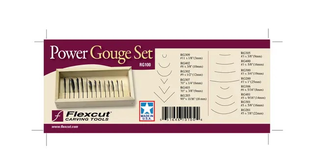Flexcut Deluxe Power Gouge Set RG100 