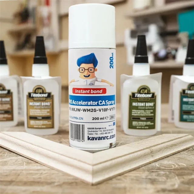 CA-limaktivator PRO 200 ml Titebond/Starbond Instant og CA-lim 