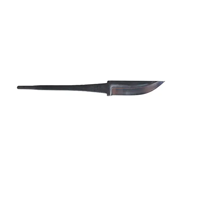 Knivblad kullstål 77x20x3.25 mm Med Ricassoslip 