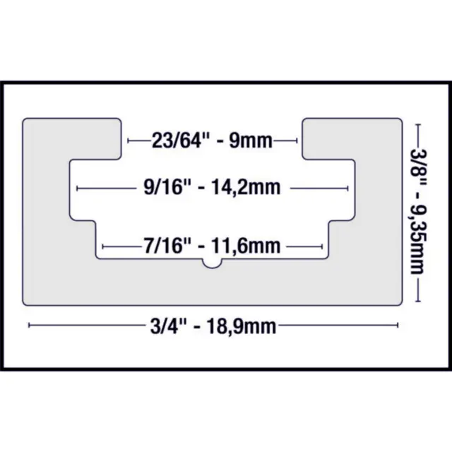 CrossTrax T-spor kryss 2 stk Milescraft 