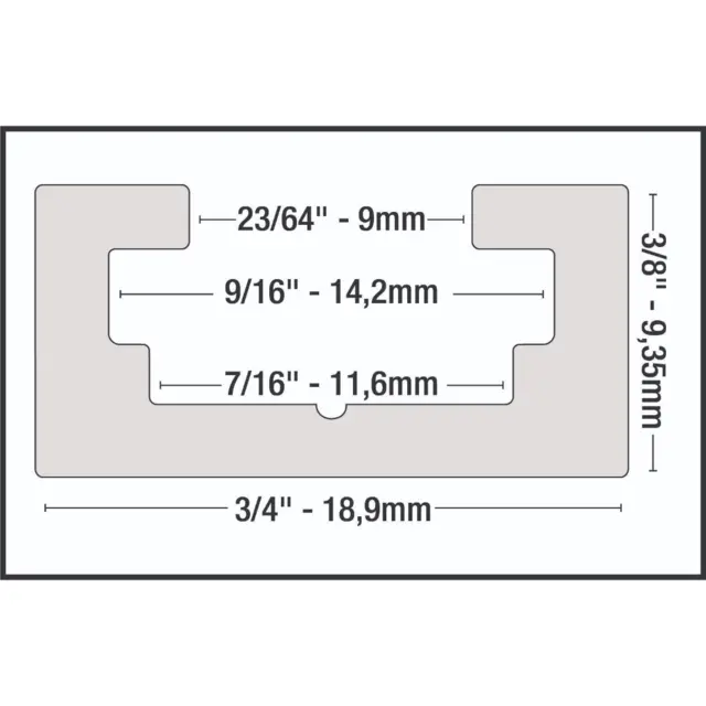 T-Trax24 T-sporskinne 609,6 mm Milescraft 