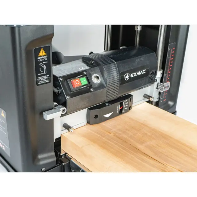 EXMAC tykkelseshøvel D330 33cm. Bredde. To matehastigheter. 