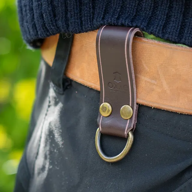 Oxxe beltehempe - Burgunder D-ring - Antikk messing 