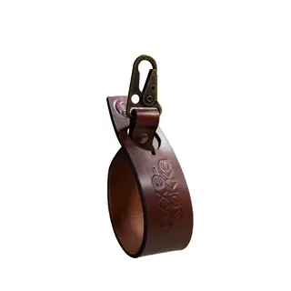 Oxxel&#248;kka 30 cm - Cognac Karabinkrok flat - Antikk messing