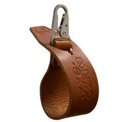 Oxxeløkka 30 cm - Brun Karabinkrok flat - Blank