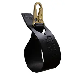 Oxxeløkka 30 cm - Svart Karabinkrok flat - Messing