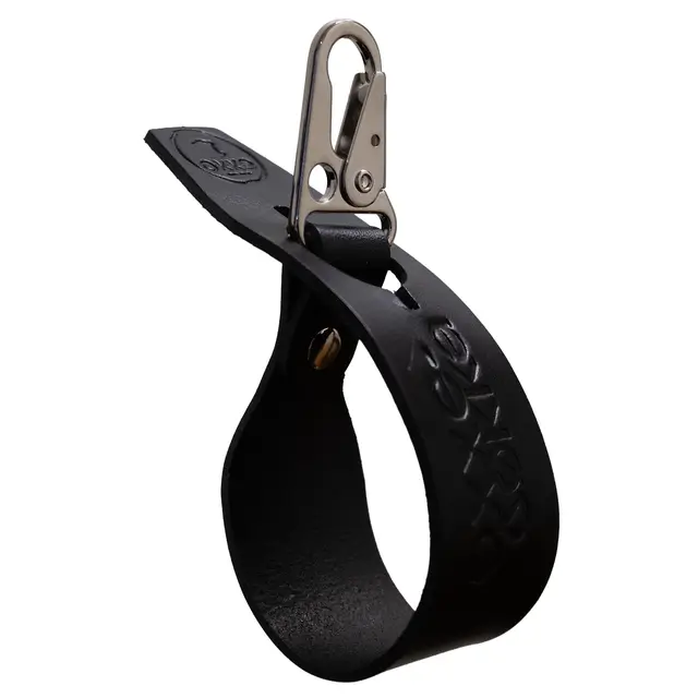 Oxxeløkka 30 cm - Svart Karabinkrok flat - Blank 