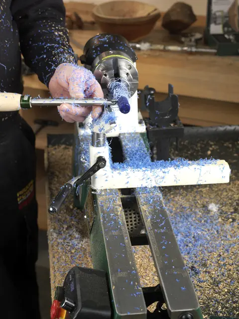 Pathfinder elektronisk tredreiebenk Record Power 