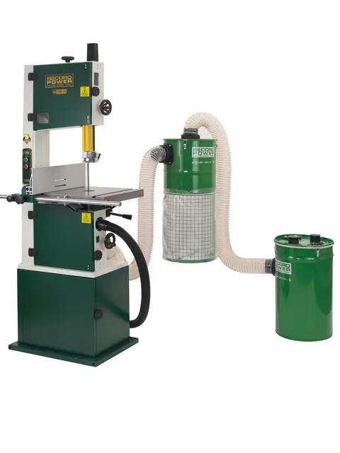 CamVac Veggmontert Syklonoppsamler 150L 2 stk. 100 mm koblinger, Record Power 