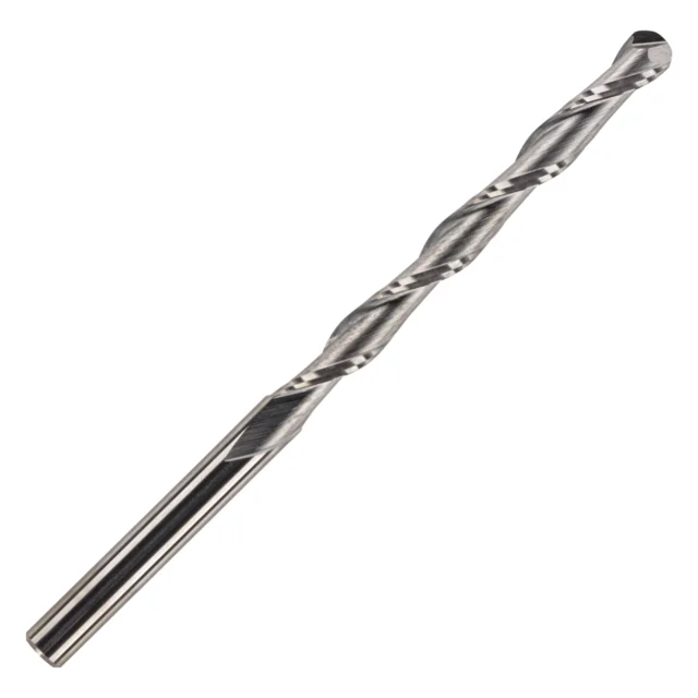 Spiralfres, Ø 6mm.  Kulefres 2-Skjærs, Opp-Kutt. Skjærelengde. 42mm 