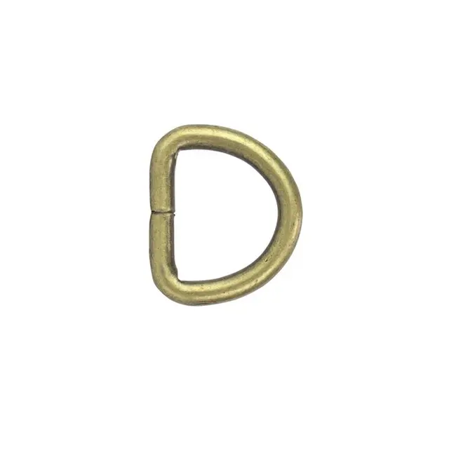 D-ring-sveiset AM 20 mm - 6 pak Antikk messing 